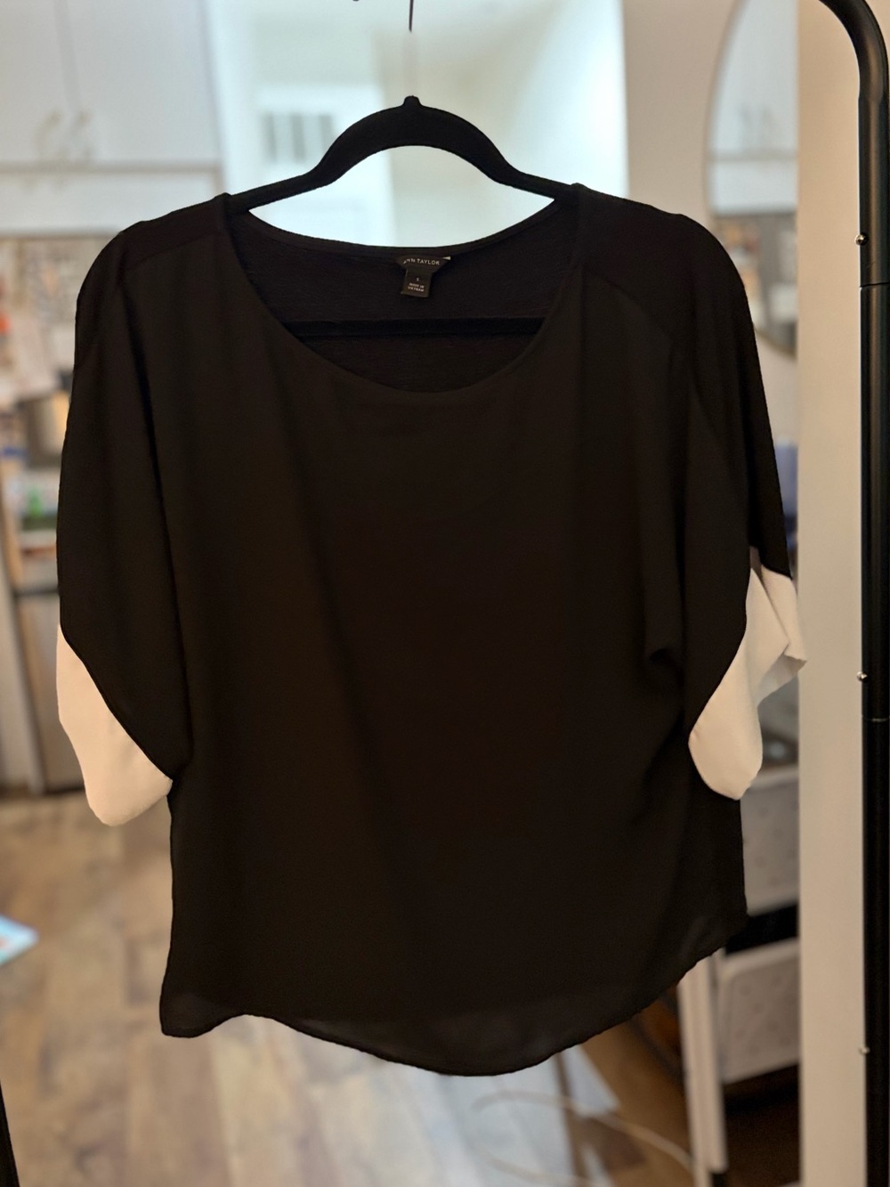 Ann Taylor Two-Tone Shirt